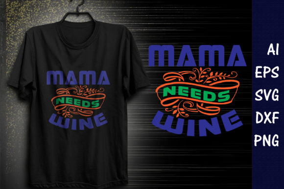 Funny Mom Quote SVG Design: Mama Needs Review